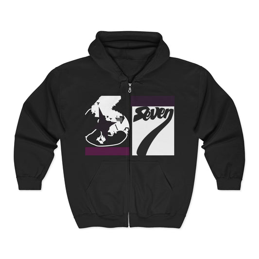 6 7 - Zip Hoodie, Fun Sweater, Cozy Fall Apparel, Spooky Gift, Trick or Treat Hoodie - Seasonly