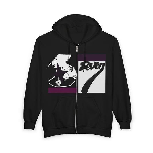 6 7 - Zip Hoodie, Fun Sweater, Cozy Fall Apparel, Spooky Gift, Trick or Treat Hoodie - Seasonly