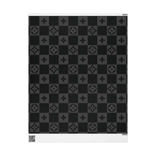 Chic Black Wrapping Paper Roll for Gifts, Elegant Gift Wrap for Birthdays, Holidays, and Weddings, Stylish Present Wrap, Luxe Party Supplies - Seasonly