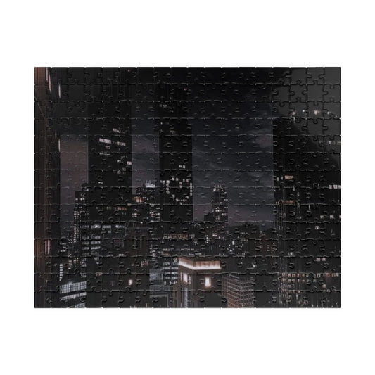 Midnight city skyline Puzzle (110, 252, 520, 1014 - piece) - Seasonly