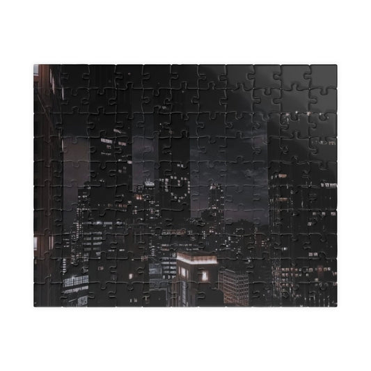 Midnight city skyline Puzzle (110, 252, 520, 1014 - piece) - Seasonly